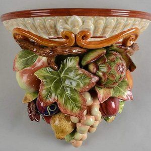 FITZ & FLOYD Wall Plaque/Shelf, Venetian Romance Style